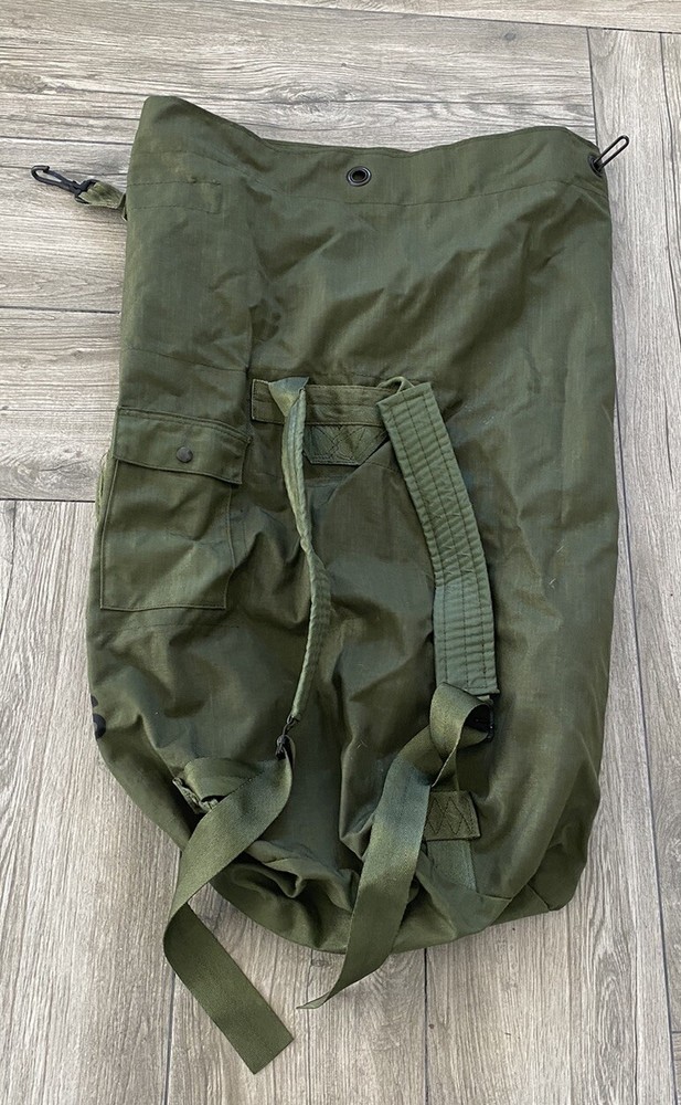 Vintage Authentic US Army issue Duffle Bag as shown