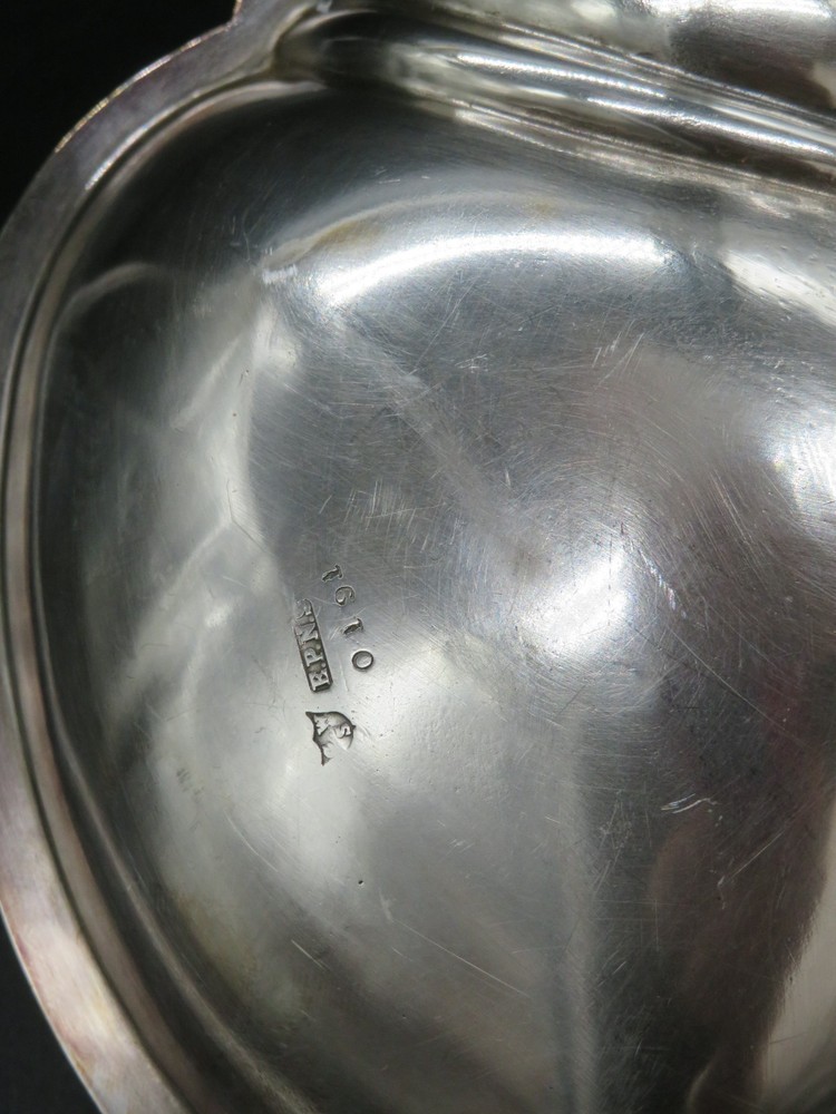 VTG EPNS Handled Silver Plate Bon-Bon Tray Shell Scallop 3 compartment 9.5"