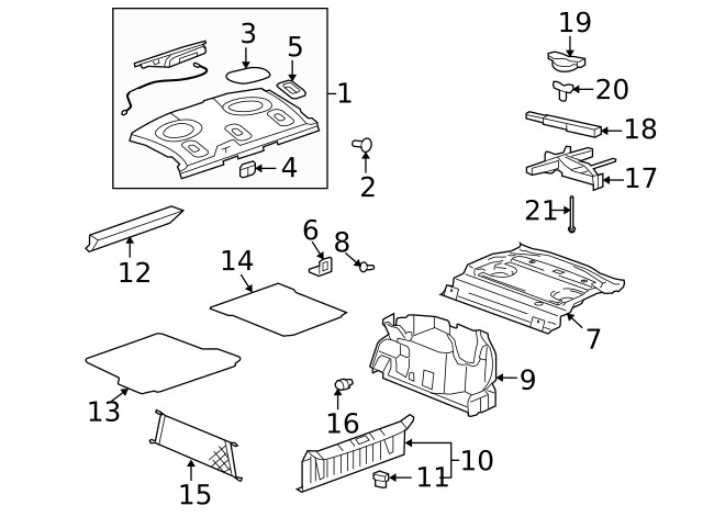 Genuine GM Cargo Net 15899374