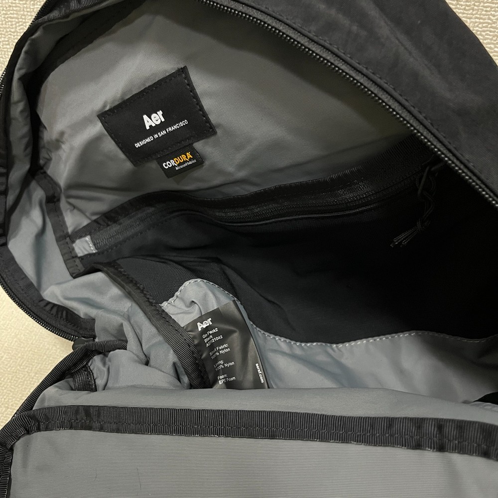 Aer Go Pack 2 (20L) Black Packable Travel Backpack Lightweight 16" Laptop BNWT