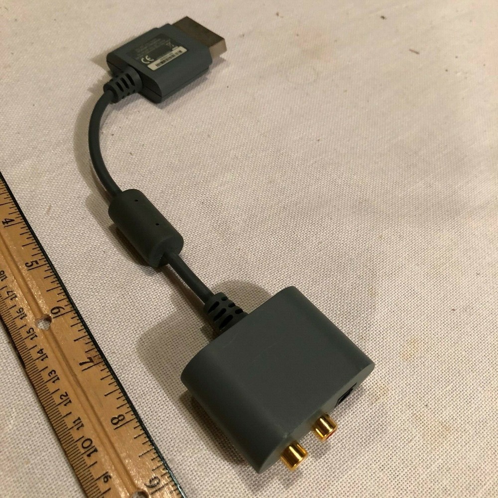 Genuine Microsoft Xbox 360 Composite AV RCA Cable Connection Cord