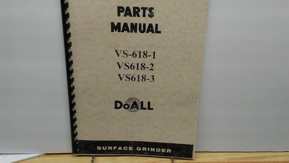DoAll VS-618 Surface Grinder Parts Manual