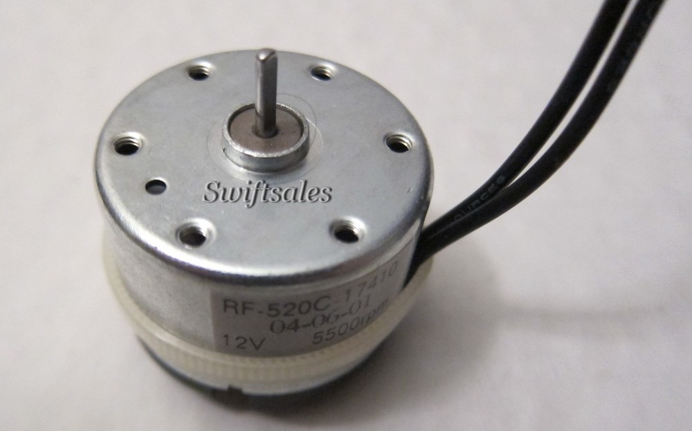 Mabuchi RF-520C - 12VDC High-Efficiency Low Current Drain Motor - Hobby / Solar