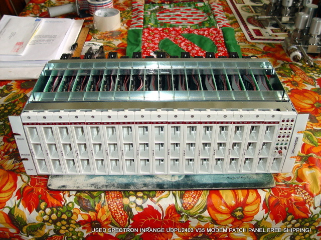 USED SPECTRON INRANGE UDPU2403 V35 MODEM PATCH PANEL FREE SHIPPING!