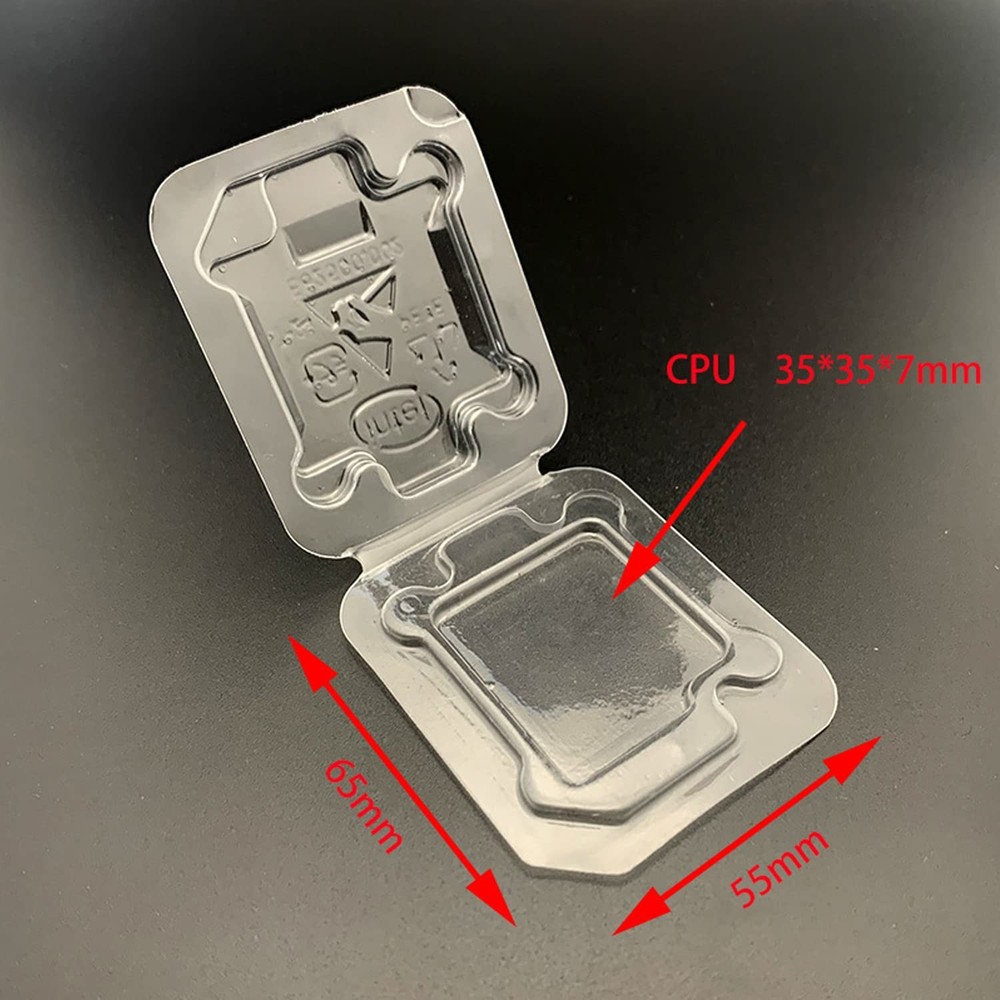 Computer CPU Case Tray Packaging Clamshell CPU Clamshell Container for CPU Ho...