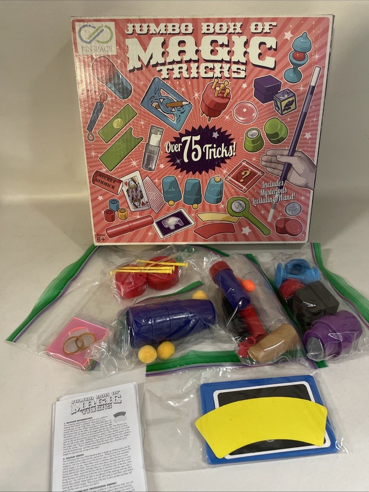 Jumbo Box Of Magic Tricks ( Missing Wand)