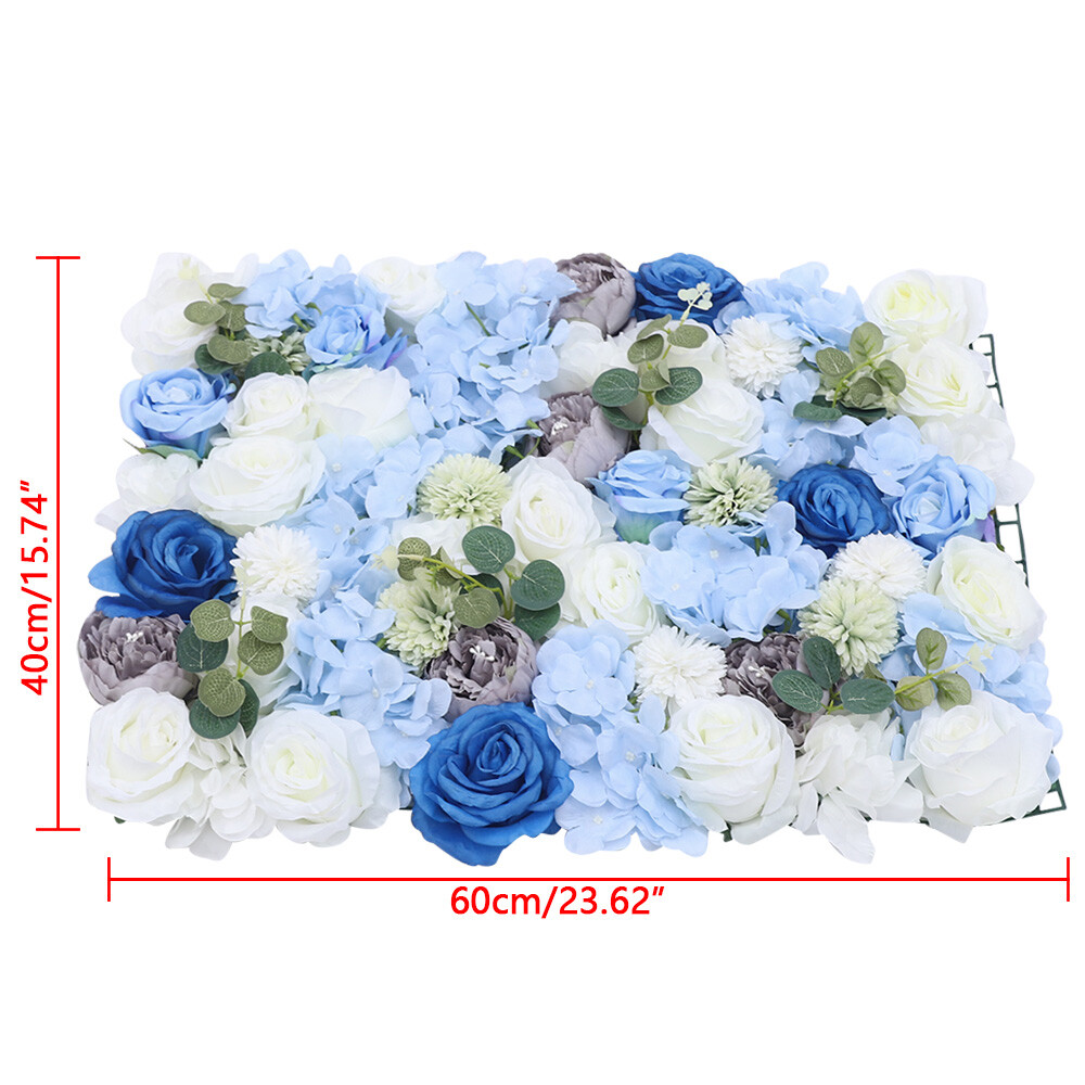 6Packs Artificial Flower Wall Panel Floral Panel Background Wedding Party Decor