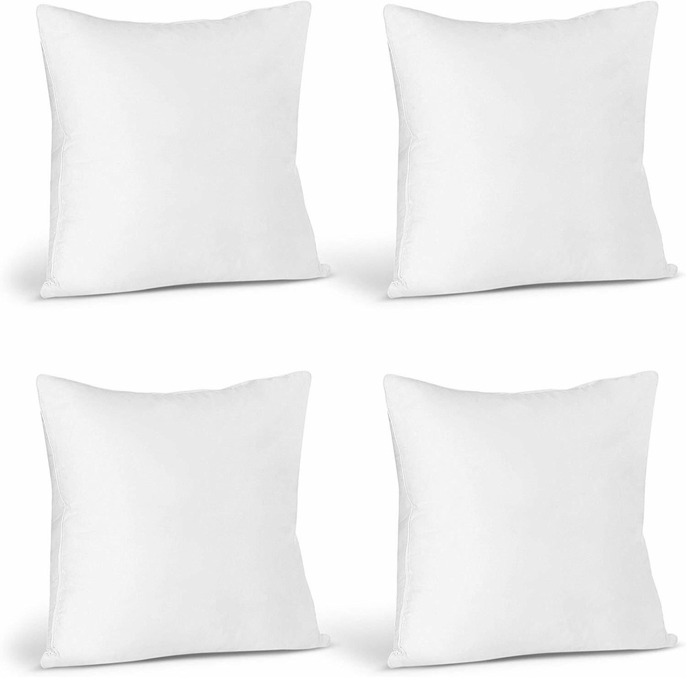 Pack of 4 Throw Pillows Insert Ultra Soft Bed & Couch Sofa Decor Utopia Bedding