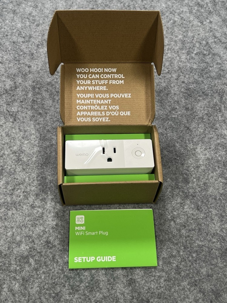 WeMo WiFi Enabled Mini Smart Plug - White