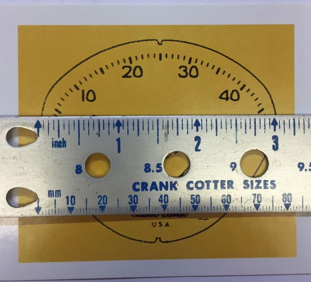 Stewart Warner YELLOW CLIPPER bicycle SPEEDOMETER FACE decal