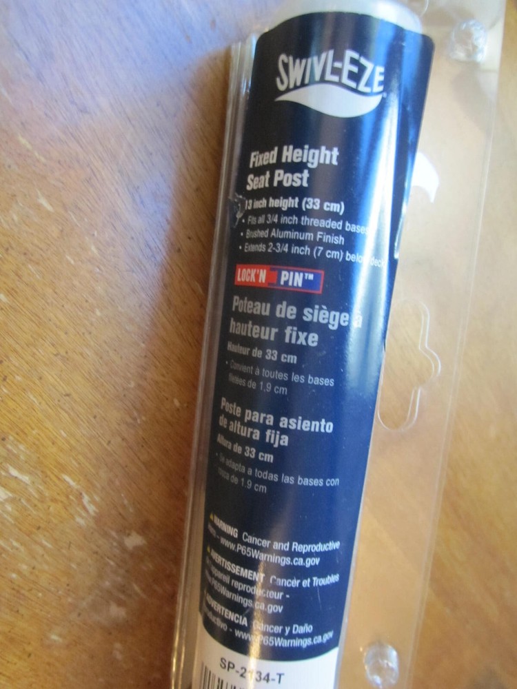 Seat Post, Swivel Eye Fixed Height Seat Post, 13" NEW