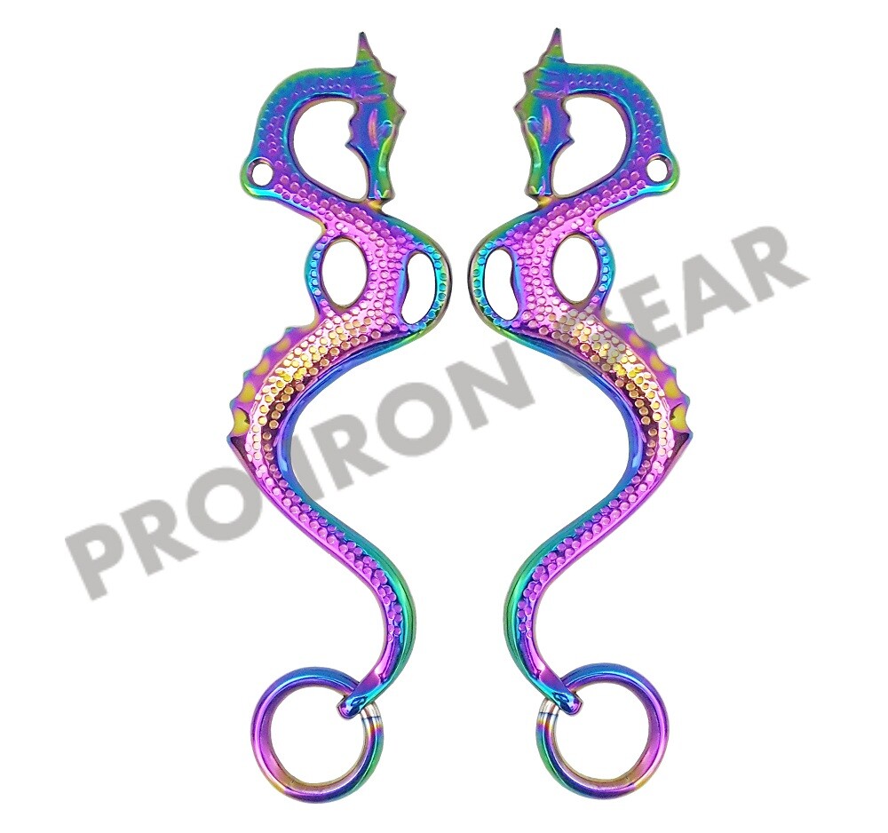 RAINBOW DRAGO Hackamore Replacement Cheeks Bitless Horse Bit English Western