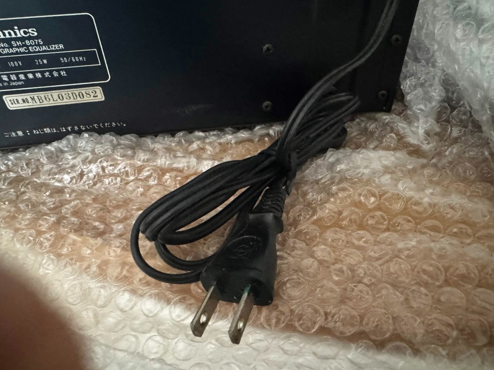 Technics SH-8075 Stereo Graphic Equalizer Audio AC100V Black Energization