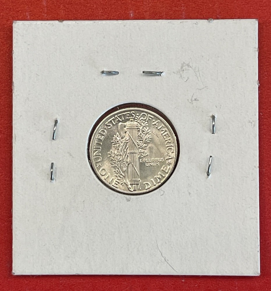 1938 P Mercury Silver Dime, Gem Uncirculated.