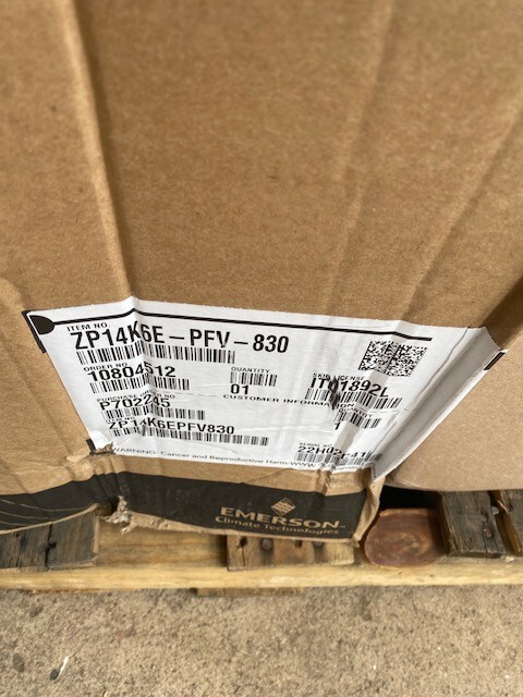 Copeland ZP14K6E-PFV-830 Single Phase Scroll (NEW)
