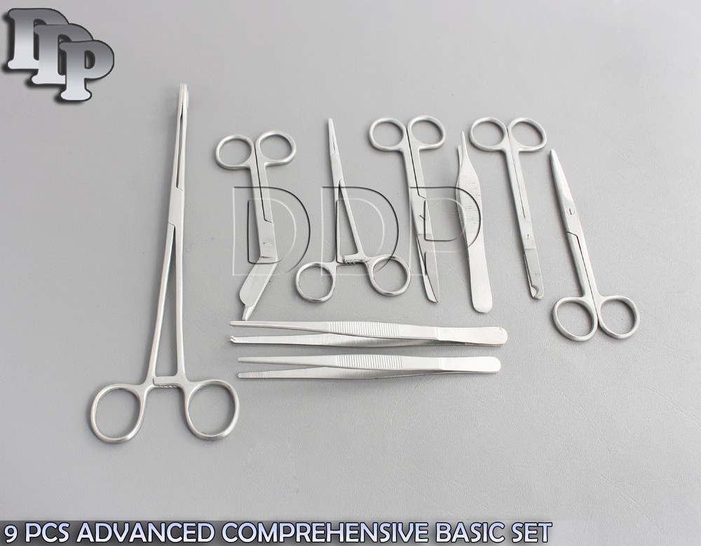 9 Pcs Advanced Basic Dressing Surgery Set Kit Surgical Ins Ds-728
