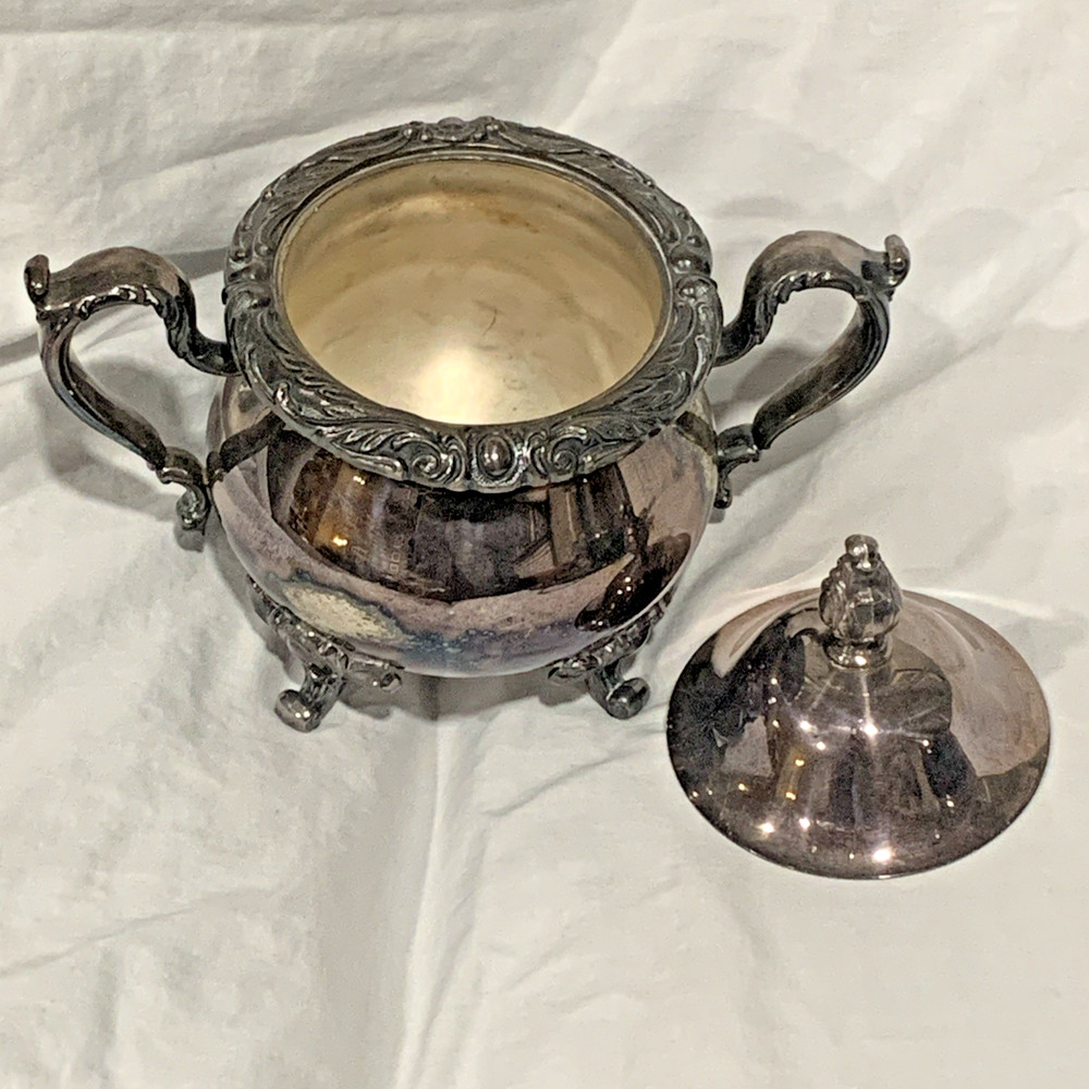 5 Piece Webster Wilcox Fine Quality Silverplate Rochelle Tea Set Silver Plate