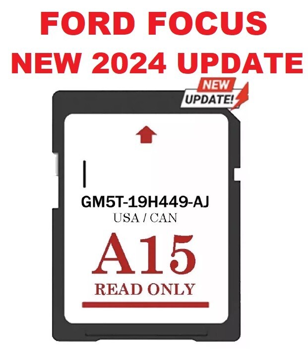 Ford FOCUS 2024 MAP UPDATE A15 Sync2 SD Card Navigation US/CAN GPS