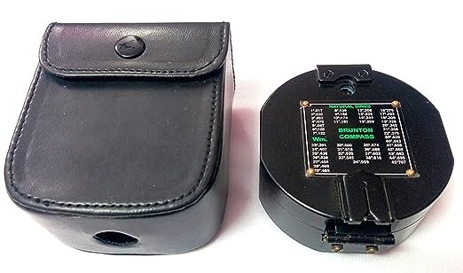 Geological Brunton Compass With Leather Case