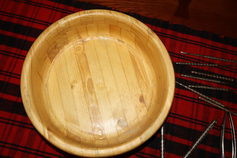 Wooden Nut Cracker Bowl Dish Nutcracker, 9 Tools