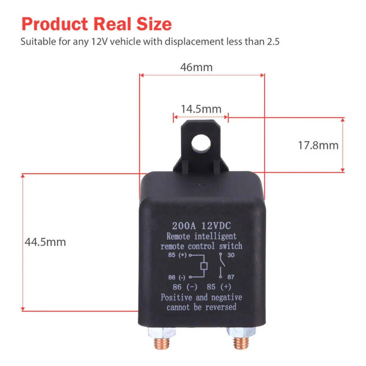 Car Battery Disconnect Switch Remote Control Power Kill Master Isolator Cut Off