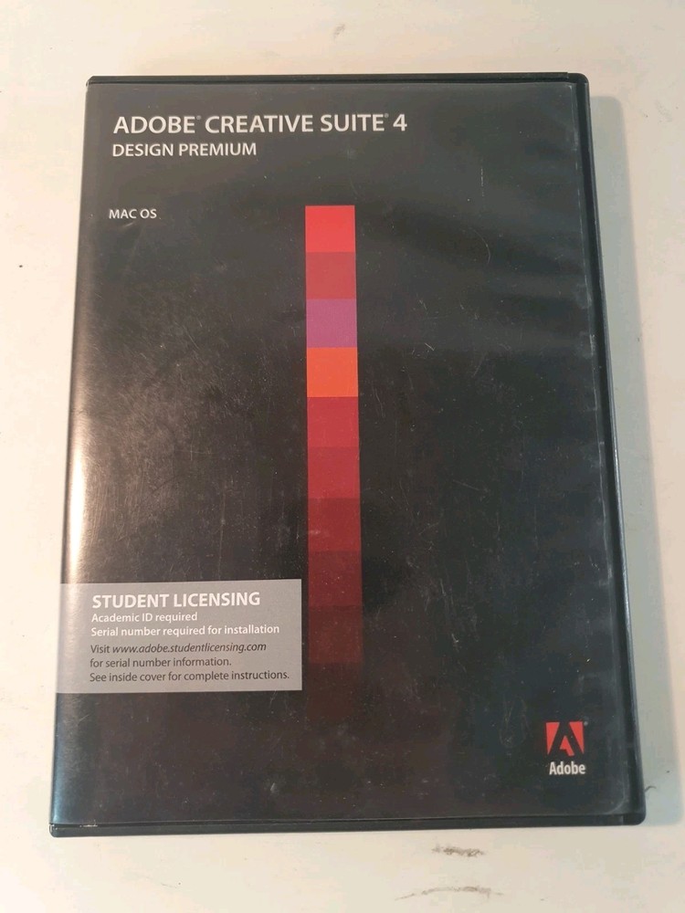 Adobe Creative Suite 4 Design Premium Mac OS Student Licensing