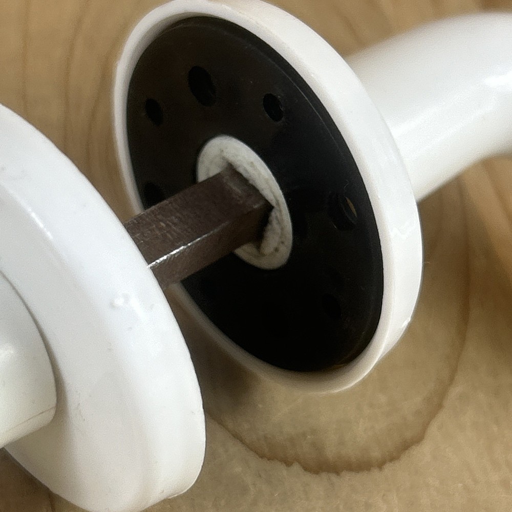 Two Sided Fixed Door Handle White Nylon 5” Screen Patio