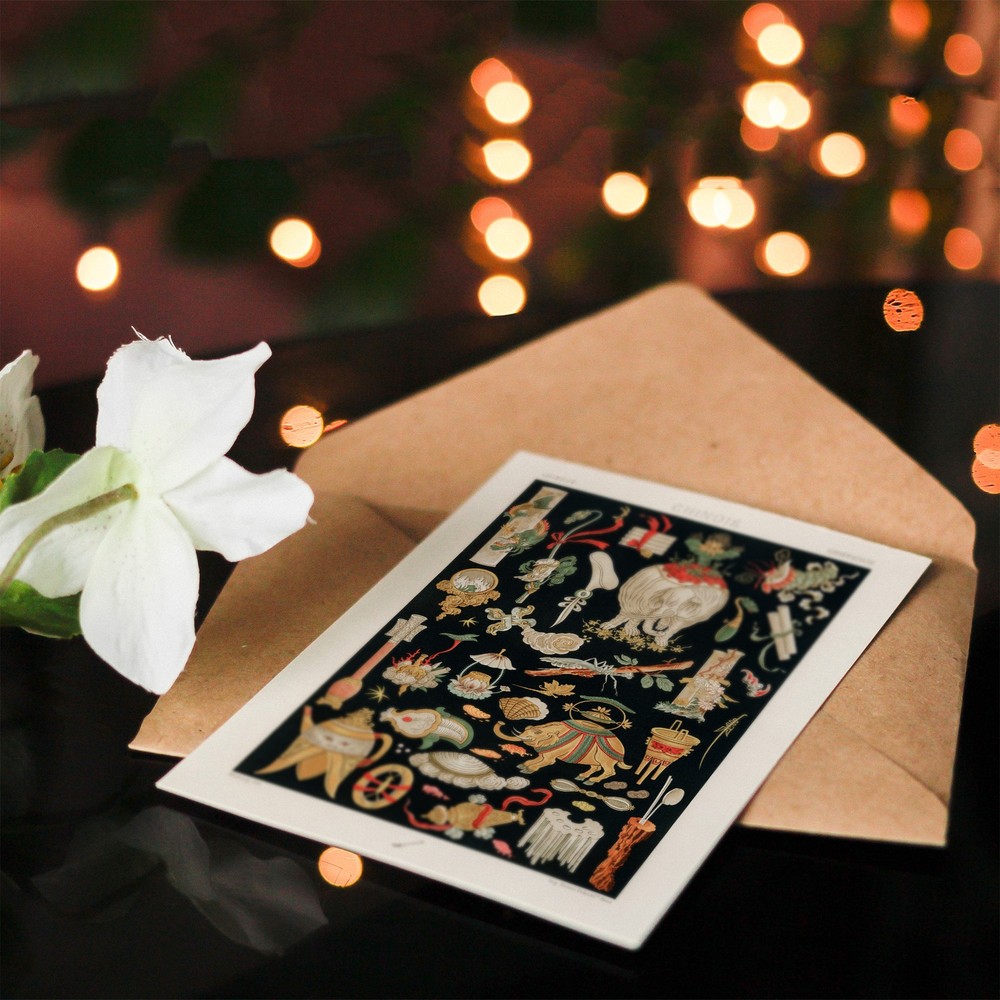 Albert Racinet Art Card Chinese Ornamental Objects