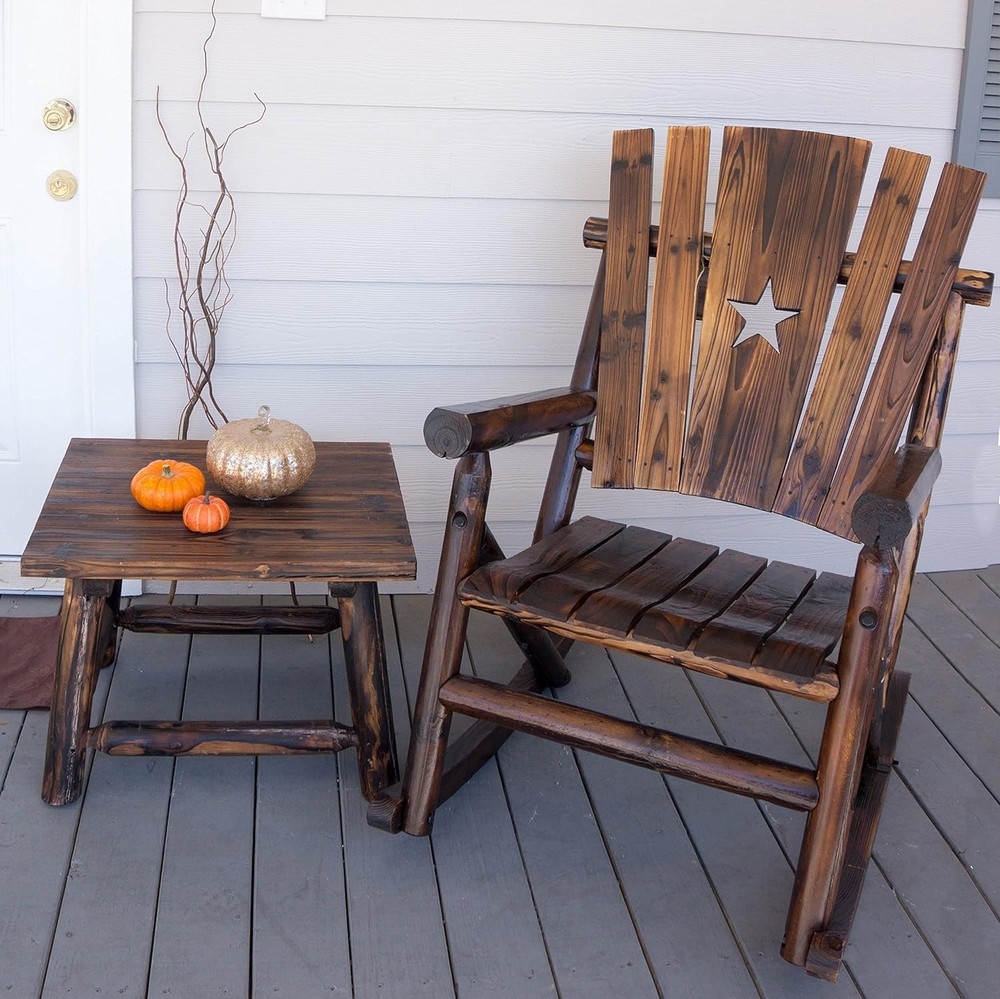 Char-Log Single Rocker with Star