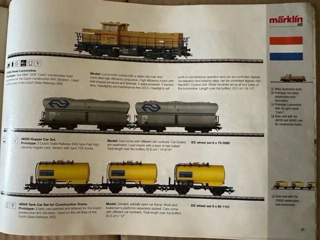 Marklin 2004 Export Models Catalog - English text - 32 pages