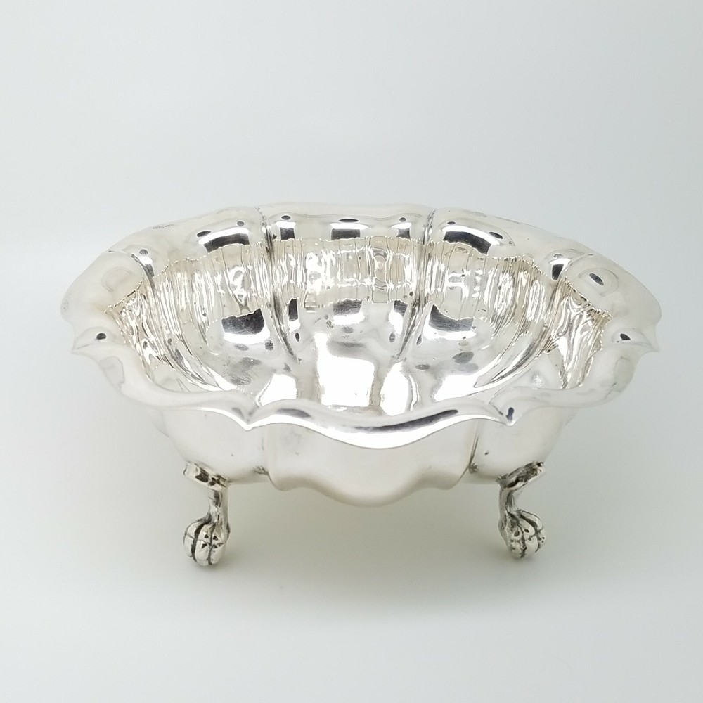 800 Solid Silver Footed Sugar Candy Nuts Dish Bowl / No Mono
