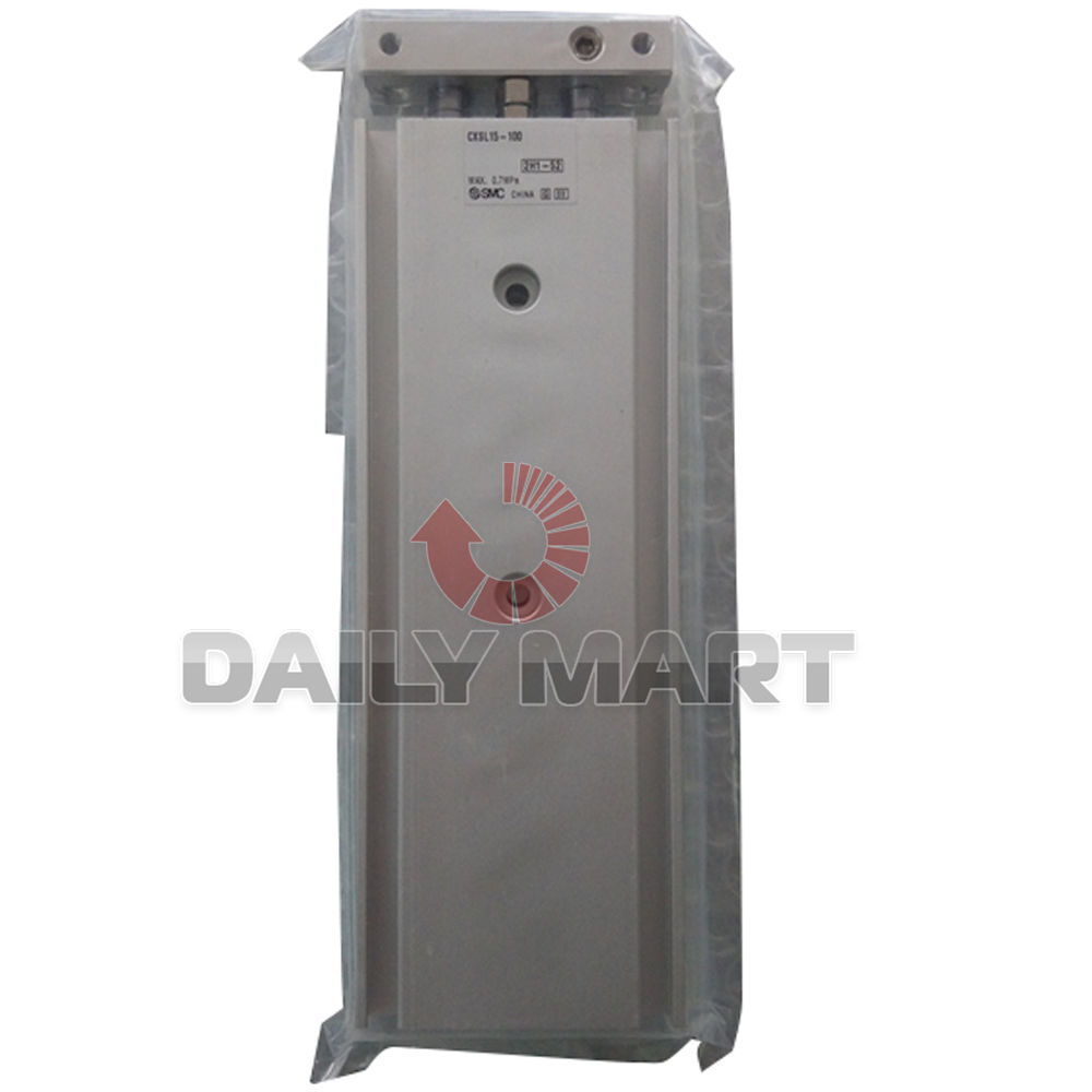 New SMC CXSL15-100 Pneumatic Guided Dual Rod Cylinder Double Rod Rubber Seal