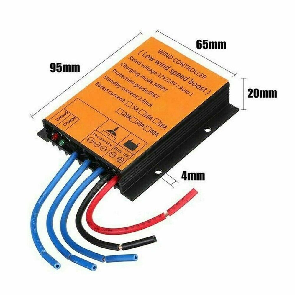 800W 12V 24V MPPT Wind Generator Charge Controller Battery Boost Regulator
