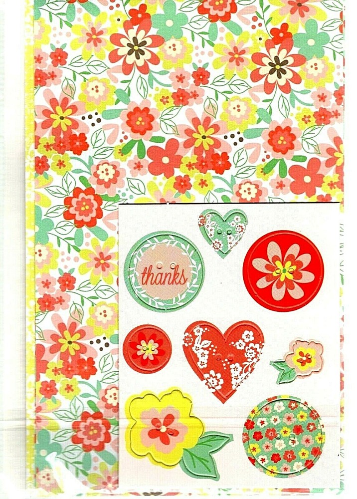 Quick Cards Thank You Gift Stamp & Button Set