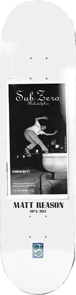 Sub Zero Matt Reason Love Park 8.5 Skateboard Deck