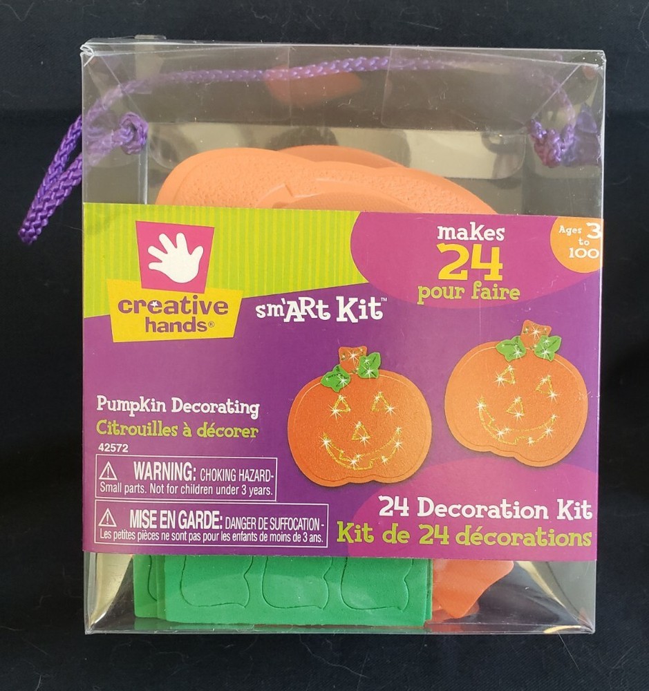 Fibre Craft Creative Hands smArt Pumpkin Decorating Kit, Makes 24, 2007