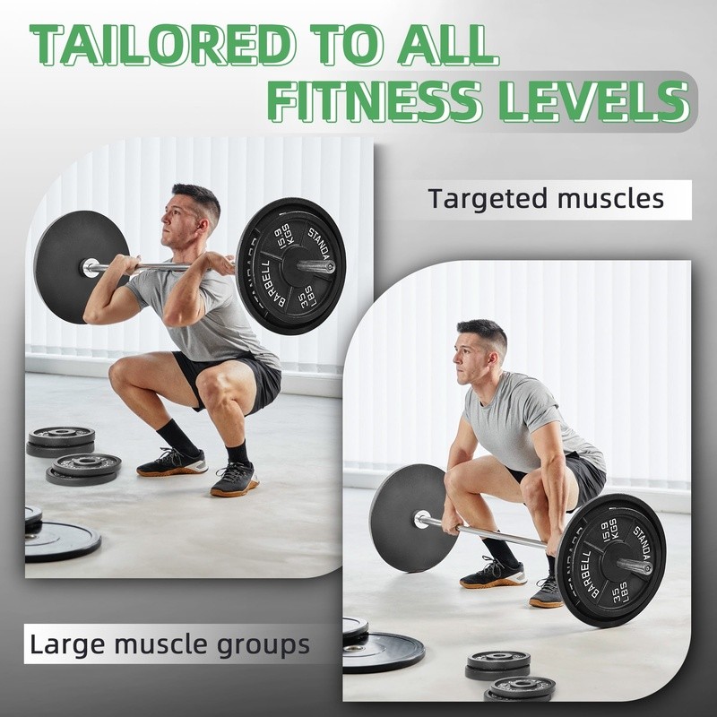 Classic Cast Iron Weight Plates 35lb Standard Olympic Strength Training Fitness