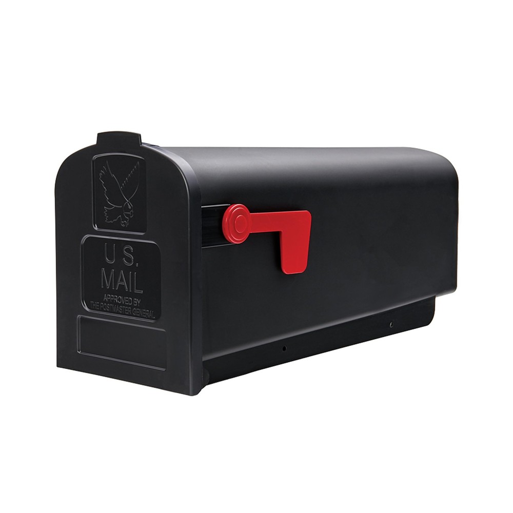 Architectural Mailboxes Parsons Medium Capacity, Plastic Post Medium, Black