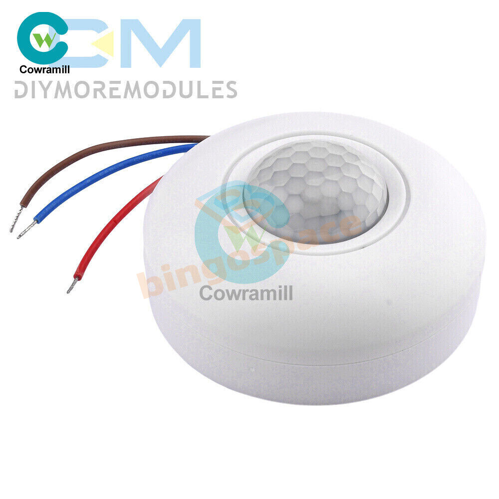 AC85-265V Infrared PIR Motion Induction Sensor 360° Detection For Ceiling Light