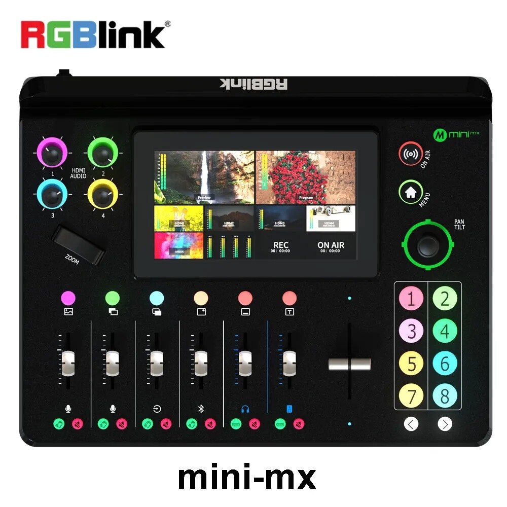 Rgblink mini-mx 4K multi-Channel Live Streaming Video Switcher Panel Web Control
