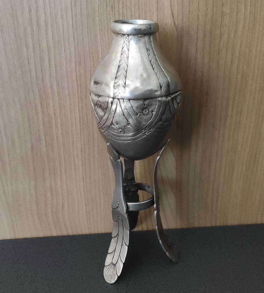 Antique Silver Mate Creole Silverware Three Legs Embossed