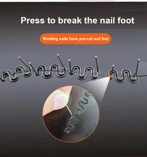 Plastic Welder Car Bumper Repair Kit Hot Stapler Welding Gun Tool w/ 600 Staples