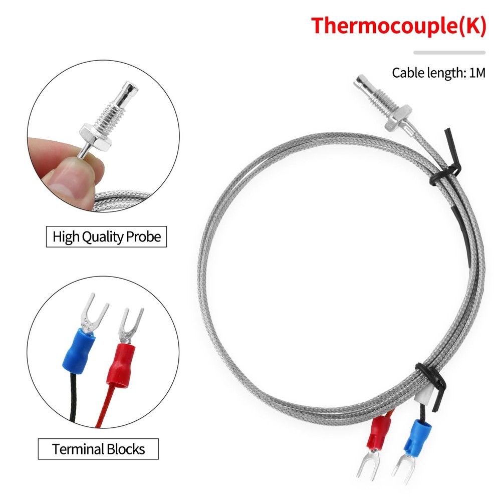 PID Temperature Controller Kit High Voltage 100ACV to 240ACV Comes with 40A D...