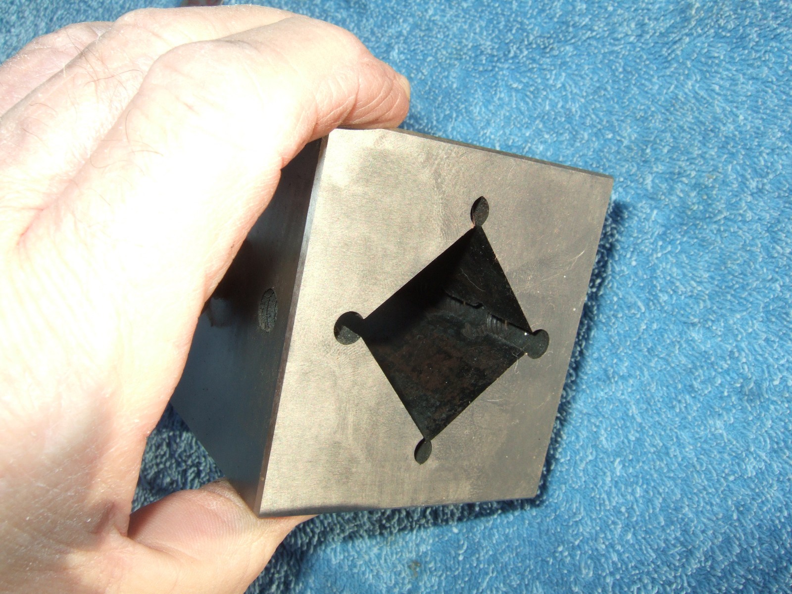 V BLOCK LRG 3 X 3 X 2.8 USA TOOLMAKER MADE 4 YOUR BRIDGPORT MACHINIST GRIND QA