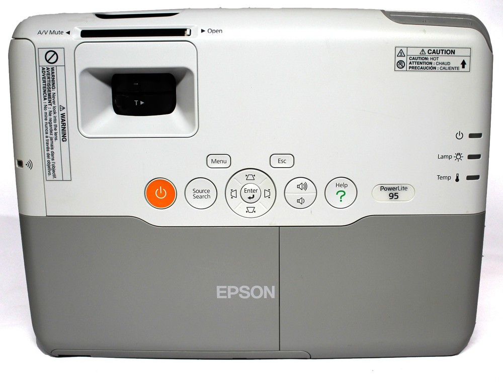Epson Powerlite 95 Projector (1932 Bulb Hours - Missing mounting inserts)