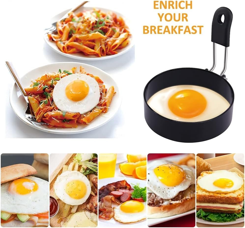 Professional Grade Egg Maker Molds - 2-Pack for Delicious Breakfast Creations