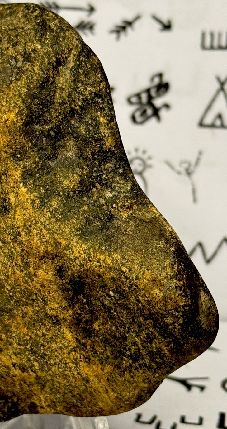 Native American Indian Authentic Artifact Stone Carved Effigy, 13.3 oz • VA