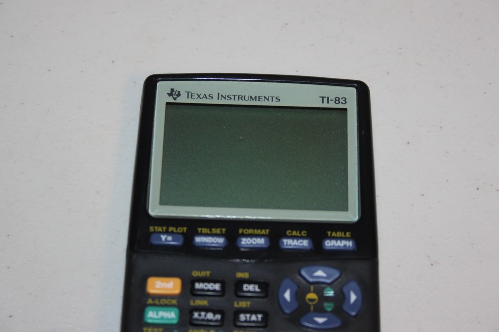 Texas Instruments TI-83 Plus Graphing Calculator with cover, TESTED & WORKING