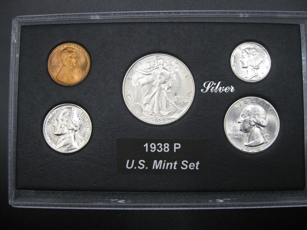 1938 P US Mint Set Brilliant Uncirculated!