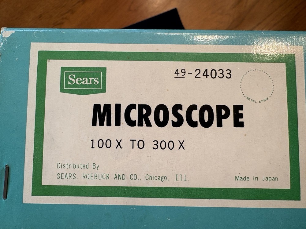 Vintage Sears Microscope 49-24033